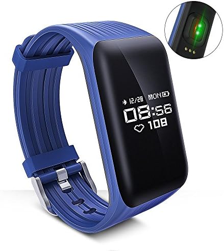 LONGET Fitness Tracker，Activity Tracker with Heart Rate Monitor Waterproof Smart Fitness Band with Step Counter,Calorie Counter，Smart Watch for Android and iOS Smartphone