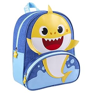CERDÁ LIFE’S LITTLE MOMENTS, Mochila Baby Shark Guarderia-Licencia Oficial Nickelodeon para Niños, Azul, Especialmente recomendada 2-6 años
