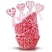 Valentine’s Day Baking Cups and Toppers - Valentine’s Day Party Decoration – Heart Cupcake Liners for Wedding Birthday Mother’s Day Party Supplies Gift Giving