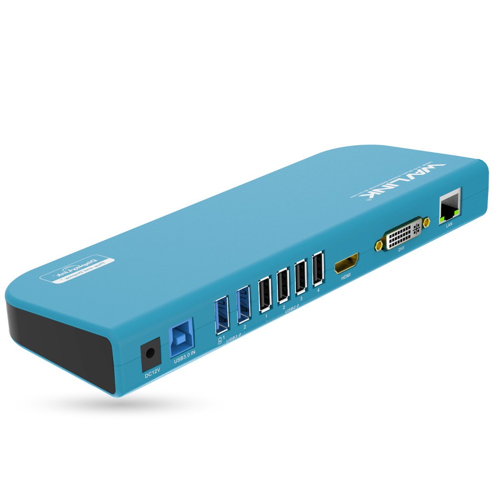 Universal Docking Station,WAVLINK Laptop Docking Station with Gigabit Ethernet,USB 3.0 Dock with Dua
