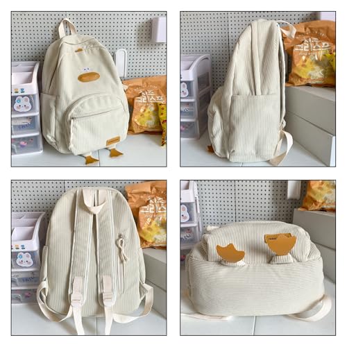 Funny Duck Backpack for Adults,Cute Animal Shaped Unique Silly Backpack,Lightweight Durable Daypack for Work & Travel (【White】)3