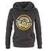 Produktbild Comedy Shirts TOP Secret - AIR Force - Damen Hoodie - Schwarz / Gold Gr. M