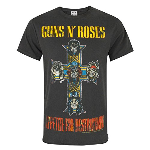 Amplified – T-Shirt Guns N Roses ‘Appetite for Destruction’ – Homme - Les Beatles, Paul McCartney, John Lennon, RIngo Starr, George Harrison Amplified - T-Shirt Guns N Roses 'Appetite for Destruction' - Homme