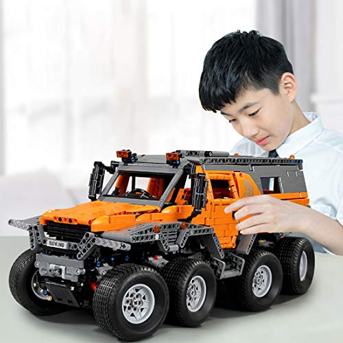 DXX Technik Bausteine Sibirien Off-Road Fahrzeug, 2578Teile 1:8 2.4G 8x8 Fernbedienung Geländewagen mit 8 Motoren… – Bild 8