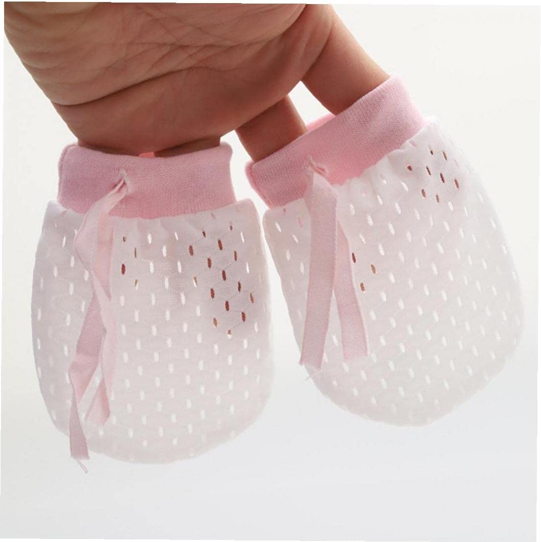 6 Paires Mitaines Bébé Anti-Griffures - Coton Doux - Fille/Garçon Nouveau-né