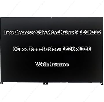 15.6" Replacement for Lenovo Ideapad Flex 5 15IIL05 5D10S39643 FHD 1920X1080 Panel LCD Touch Screen Display Assembly with Bezel