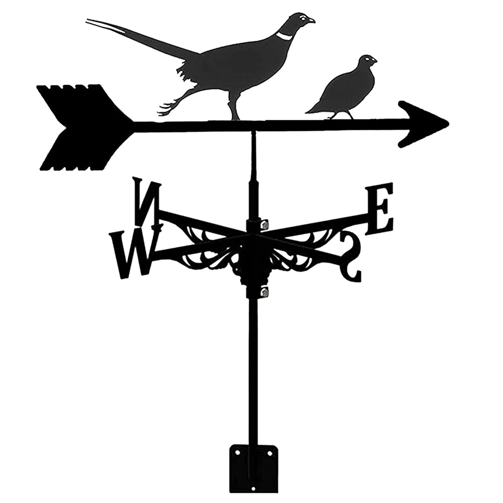 WIQUYBML Weather Vane Wind Direction Indicator Metal Weathervane Weathercock Home Outdoor Yard Garden Ornament