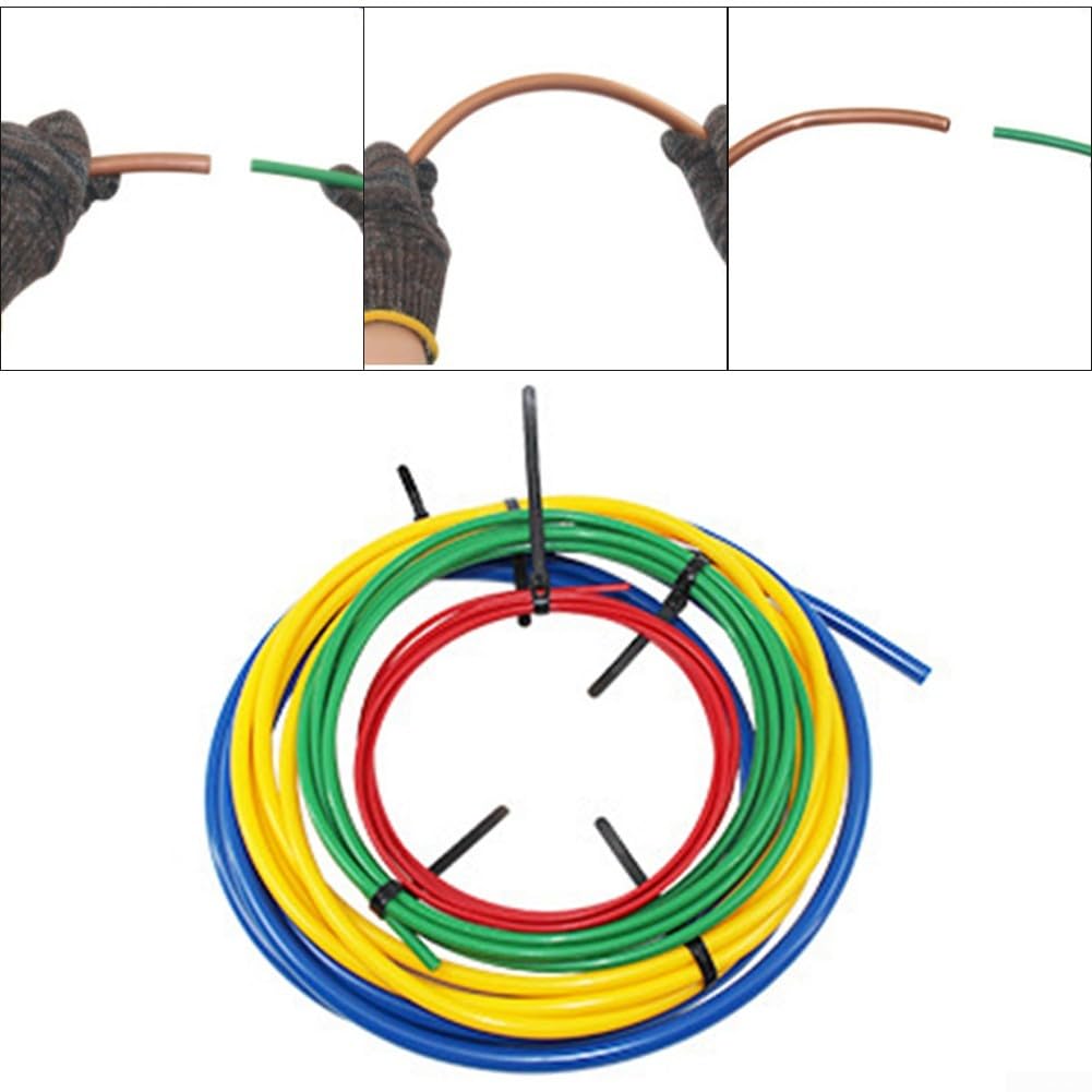 Piegatubi in rame AC, kit di piegatura per tubi HVAC da 1/4 "3/8" 1/2" 5/8" con strisce di plastica PE per sistemi di climatizzazione, modellatura sicura del tubo, strisce di piegatura manuale del
