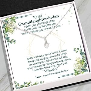 Handmade Jewelry – Granddaughter Gifts – Alluring Beauty Necklace Pendant -to My Granddaughter-in-Law from Grandma…