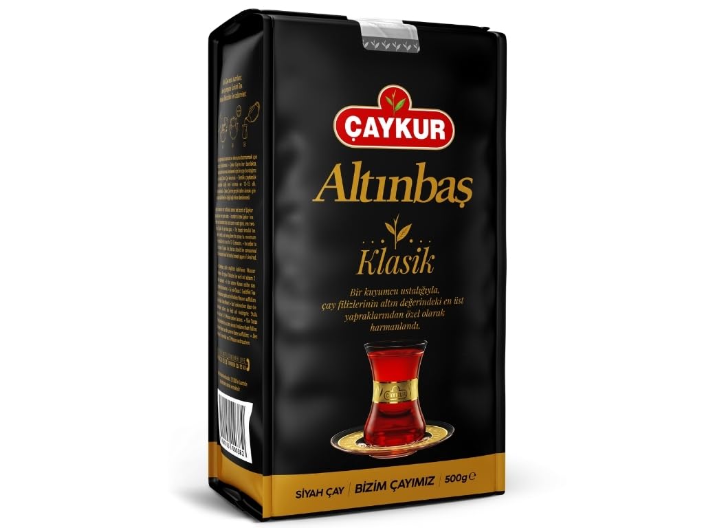 ÇAYKUR Altınbaş Golden Tips, Premium Gourmet Black Tea, Loose Leaf, Strong Tea Buds, Rich Aroma 500g / 17.6 Oz