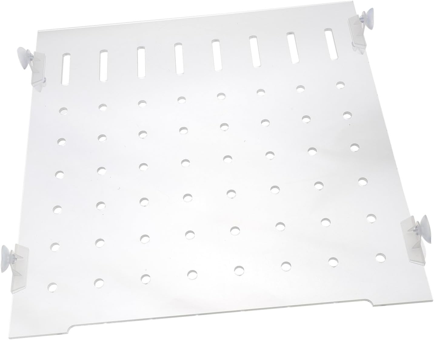 1set Aquarium Isolation Plate Fish Tank Segregation Board Fixed Clips Easy to Install Safe for Fish Increases Survival Rate Thick