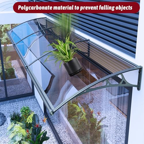 Auvent de terrasse imperméable anti-pluie avec abri polycarbonate - 6