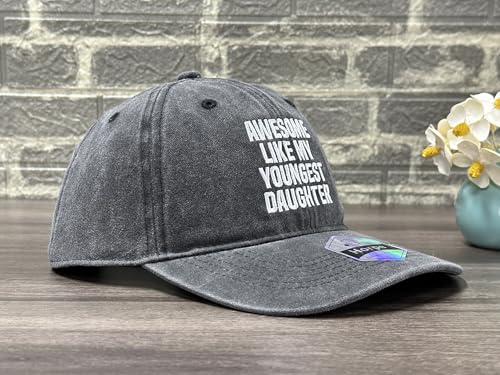 Image of Embroidered Adjustable Baseball Hat for Men Women, Washed Cotton | Premium Embroidery Design, Adjustable Metal Buckle Closure, Simple Lifestyle Wear