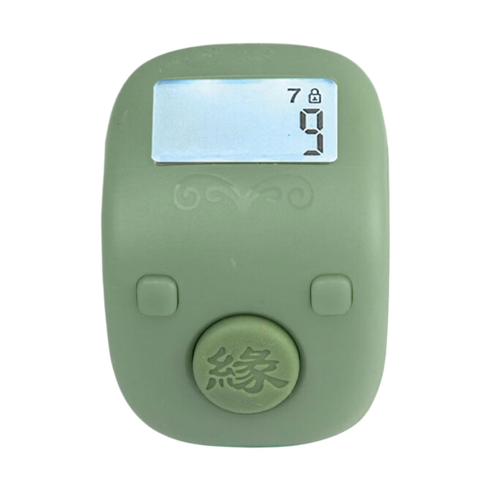 Hsioluted Green Lightweight 7 Channel Zikr Counter With Accurate Counting For Fitness Digital Counter Ergonomic Finger Press