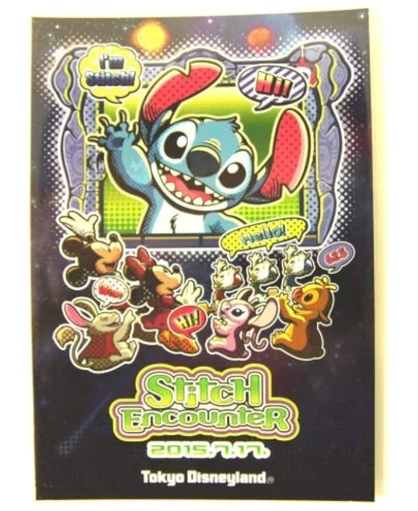 ディズニーポストカード　スティッチ（東京ディズニーシー編） パーク風景とミッキーたちをデザイン！東京ディズニーリゾート