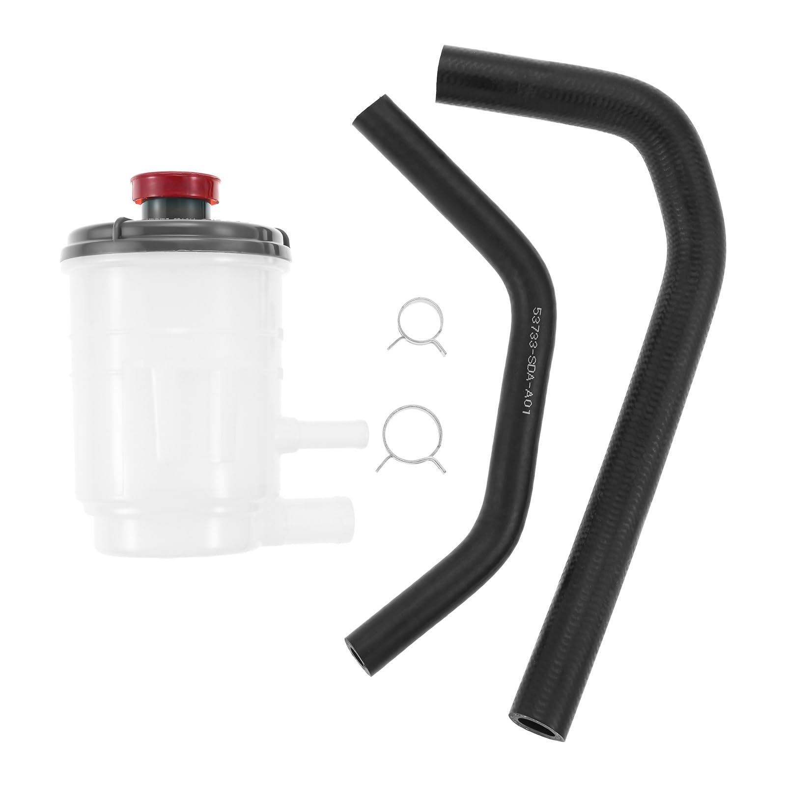 Pompa wspomagania kierownicy Pasuje do Honda Accord L4 2.4L 2003-2007 53701-SDA-A01 Zestaw zbiornika wspomagania układu kierowniczego z wężem ssącym i powrotnym zaciskami