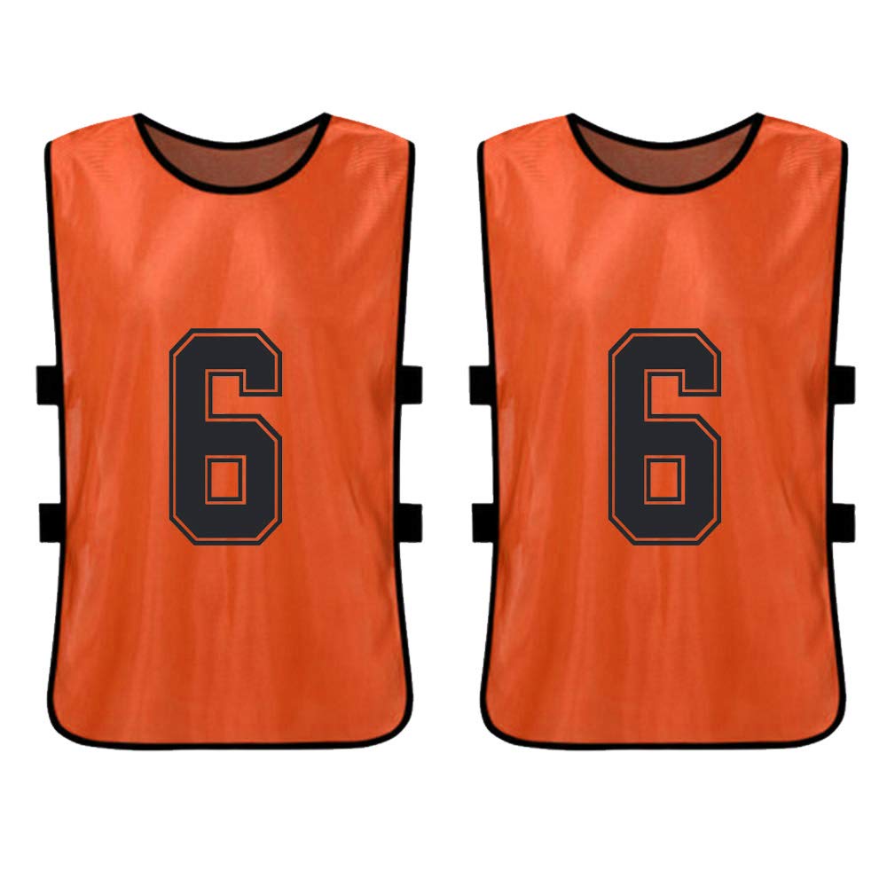 Gilet, 12 PCS Adultes Football Pinnies Maillots De L'équipe De Football À Séchage Rapide Jeunes Sports Scrimmage Formation De L'équipe De Football Dossards Numérotés Pratique Gilet De Sport