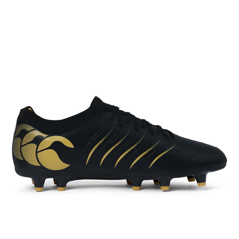 Canterbury Men's Black Phoenix 2 Pro Firm Ground Rugby Boots in Size 8, Sports Direct