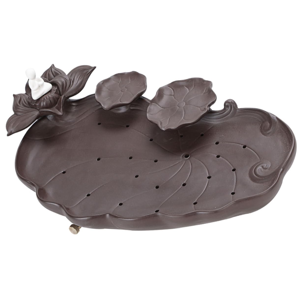 Cabilock Tea Plate Drain Home Tea Tray Mini Tea Serving Tray Teapot Holder for Dry Brewing Easy to Clean and Reusable