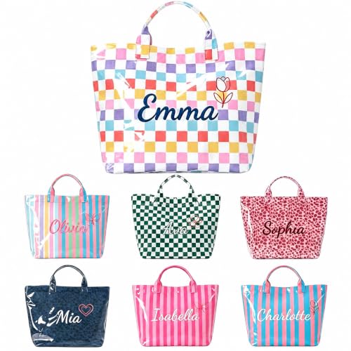 KEQHAULI Custom Embroidered Waterproof Tote Bag for Women, Personalized Gift for...