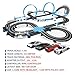 AGM MASETCH High Speed Series Tram Dual Track Set, Track with 4 Vehicles Official Licensed Slot car Racing, Comes with 2 Hand Controls and Track Parts and a Lap Counter.