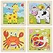 NATUCE Puzzles de Madera para Niños, Rompecabezas Madera Niños, Juguete Educativo para Niños Pequeños 2, 3, 4, 5 Años, Puzzle Madera Animales, Regalo para Niños