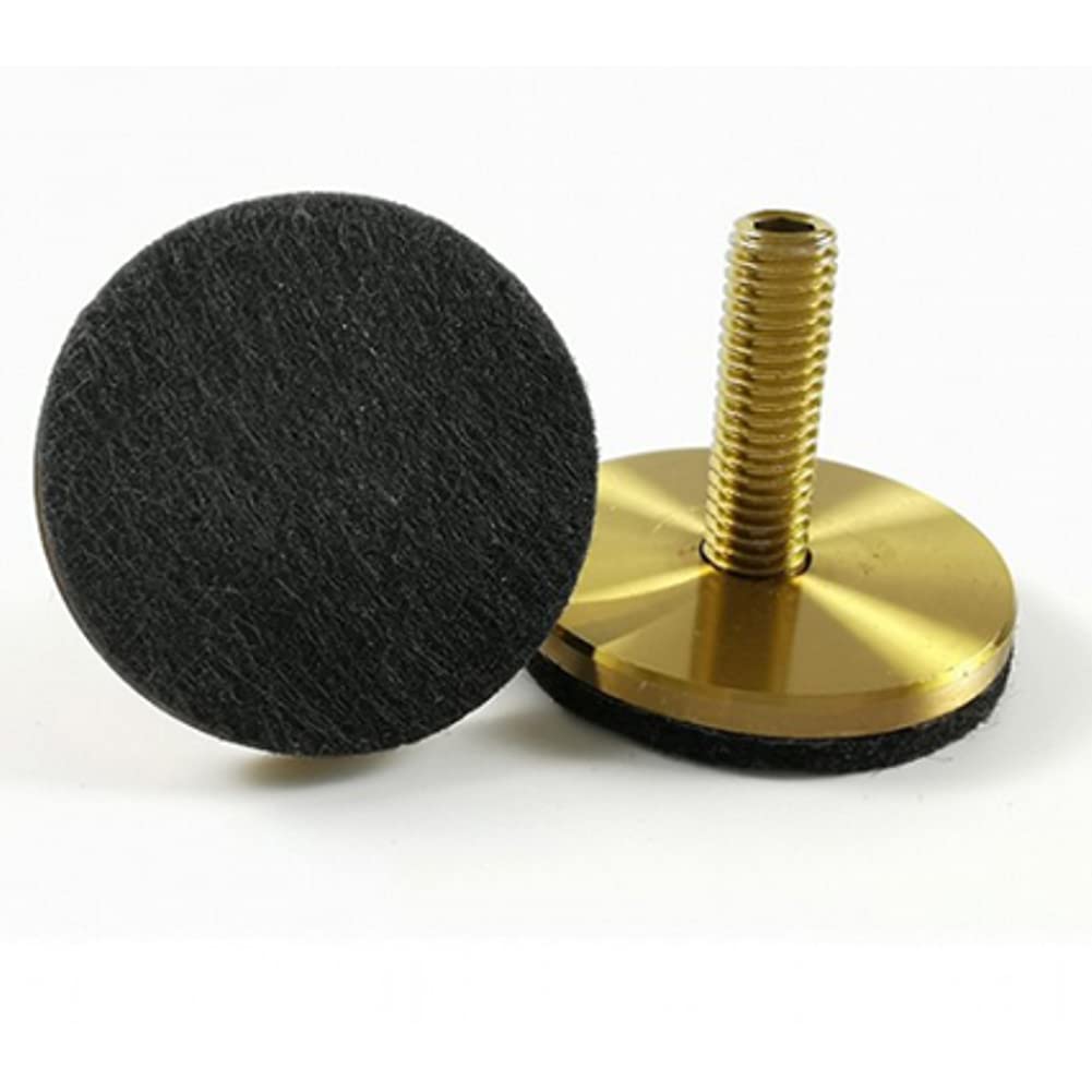 Genérico Pies para Muebles Patas Ajustables de Acero Inoxidable para Gabinetes Bases Sofás Mesas de Centro Y Mesas con Tornillos 8-32 cm 4 Unidades de Metal (16 cm Plateado)