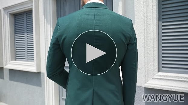 Wangyue Beige Suit 2 Piece Slim Fit Men Suit Elegant Solid