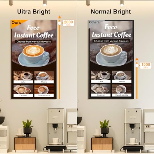 Image of 32inch Digital Signage, 2000nits High Brightness Wall Mount Digital Signage