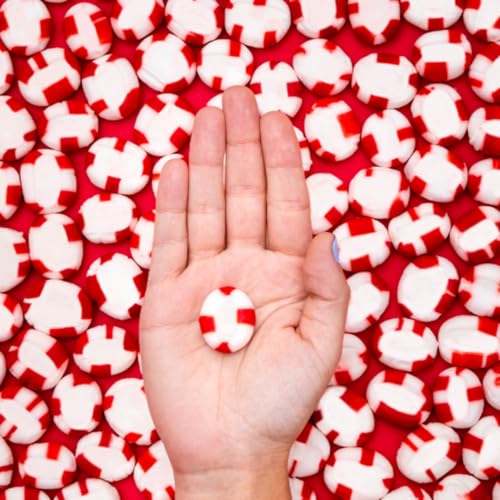 Red Bird Soft Peppermint Candy, Individually Wrapped, Gluten Free Breath Mints, 52 oz Tub