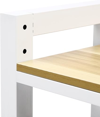 Miniatura 4 de Soporte apilable para lavadora y secadora, estantes resistentes para lavadora y secadora con estante ajustable, para lavandería, apartamentos,
