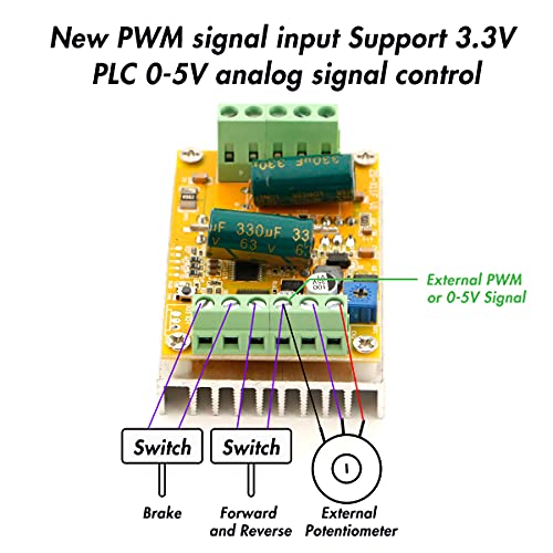 RioRand 300W 5-50V 3-Phase PWM DC Brushless Motor Speed Controller (Sensorless) – for Hall-Free Brushless DC Motors, DIY Robotics, Electric Tools & PLC Systems - Image 5