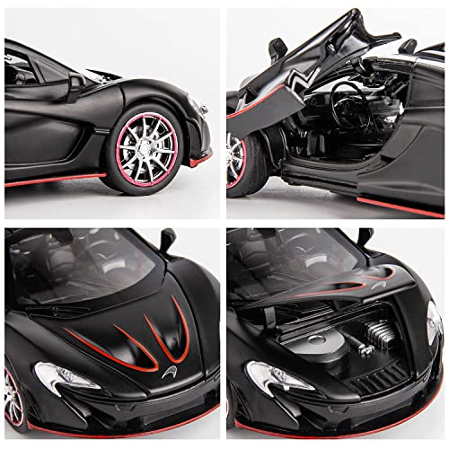 Image of 1:32 Scale McLaren P1 Toy Car | Metal Pullback Diecast Car for Kids with Openable Doors, Sound, Light Effects Toy for Car Enthusiasts (Color As Per Available),blue