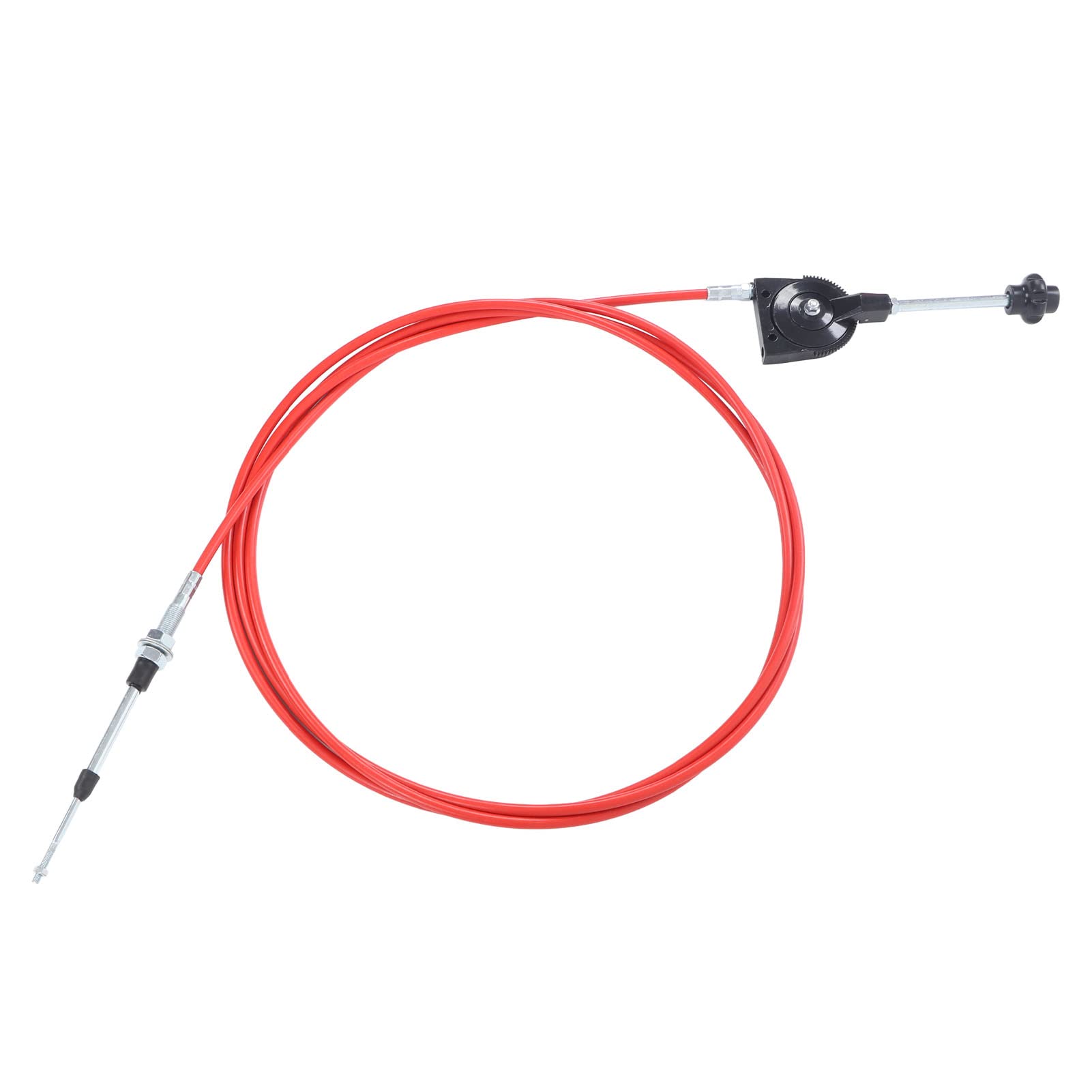 CHICIRIS Câble de Commande de Moteur D'Excavatrice, Câble D'accélérateur Manuel en Acier Inoxydable PU de 5 Mètres, pour Excavatrice, avec Fil de Transmission de Réponse D'accélérateur