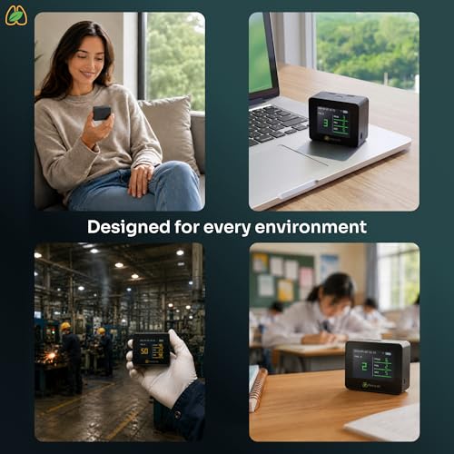Image of Prana Air Pocket PM2.5 Air Quality Monitor, WiFi, Portable AQI Meter with Real-Time Readings and Smart App Connectivity