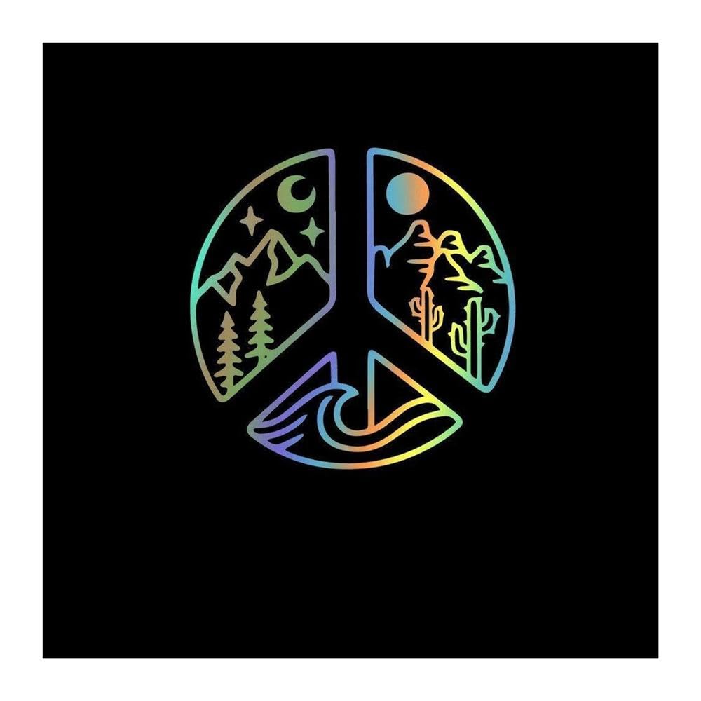 Camping in The Wild Car Wrap Waterproof Vinyl Sticker Accessories(Reflective Lasers,28cmX28cm)