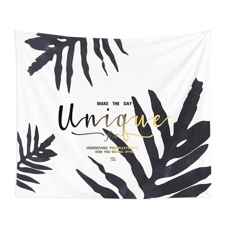 EHOMERY Mens Tapestry Anime Cool Tapestries For Teens Black And White Banana Leaf Tapestries Big Wall Coverings For Bedroom Wall Hanging Blanket Living Room Bedroom Art Décor 150X200Cm