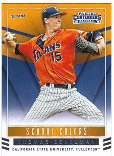 2015 Panini Contenders School Colors #21 Thomas Eshelman Cal State Fullerton Titans