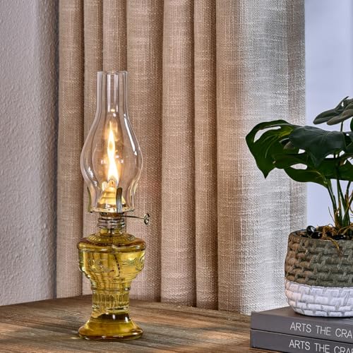 Oil Lamp Chimney Replacement,2.13 Inch Base by 6.5 Inch Tall Kerosene Globe,Clear Oil Lamps Glass Globe,Hurricane Lamp Globes Shade Cover,Glass Chimney For Oil Lamps For Indoor Use