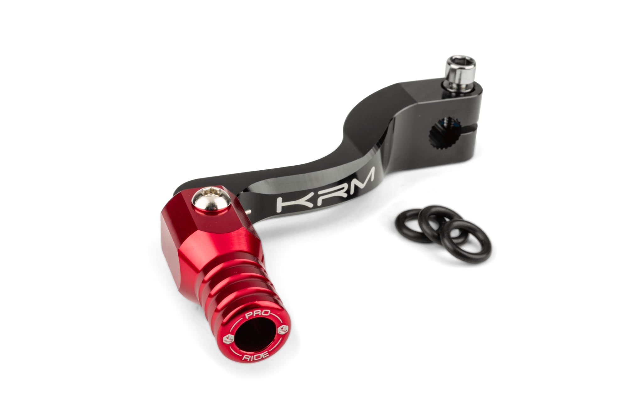 Levier de vitesse KRM AM6 Noir et Rouge pour moto 50cc Minarelli