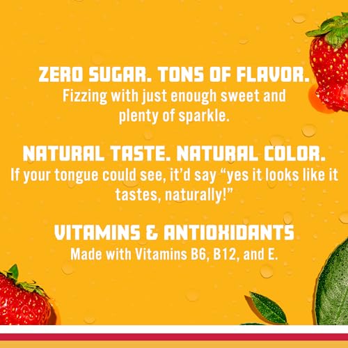 Image of Sparkling Ice, Strawberry Watermelon Sparkling Water, Zero Sugar Flavored Water, with Vitamins and Antioxidants, Low Calorie Beverage, 17 fl oz Bottles (Pack of 12)