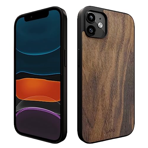 Iato MC.11.WW.V2 Iphone 11 Wood Case. Unique & Classy Shockproof Protective Cover. Wireless Charging Compatible Real Wooden Overlay cover