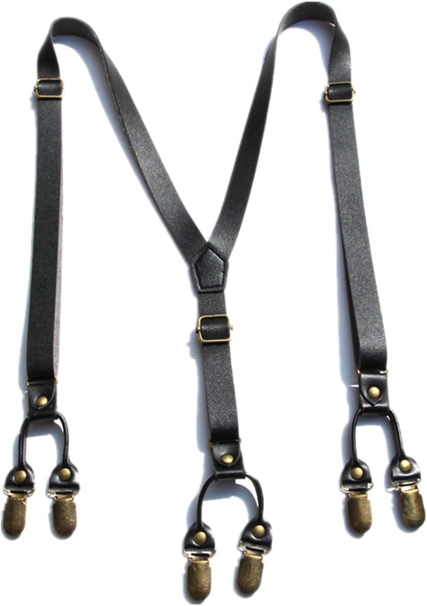 Bretelles de pantalon pour hommes à 6 clips pour en finir avec les pantalons qui glissent