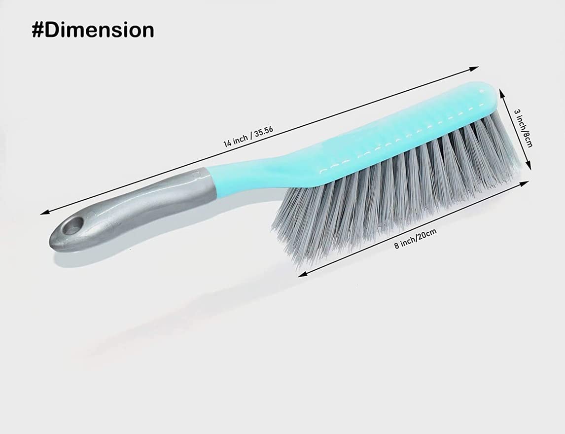 Magic Providers Long Bristle Dust Cleaning Brush β Pack of 2 | Ideal for Carpet Cleaning, Car Seat, Bed, Sofa, Curtains, Mats and Household Upholstery Cleaning Multipurpose Brush (Assorted Colours) 3
