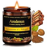 Winter Spice Candles - Cinnamon & Nutmeg Candle | Thanksgiving Winter Scented Candles - 7oz Holiday Soy Candle for Home Scented with Warm Spiced Aroma | Christmas Holiday Gifts for Women Men