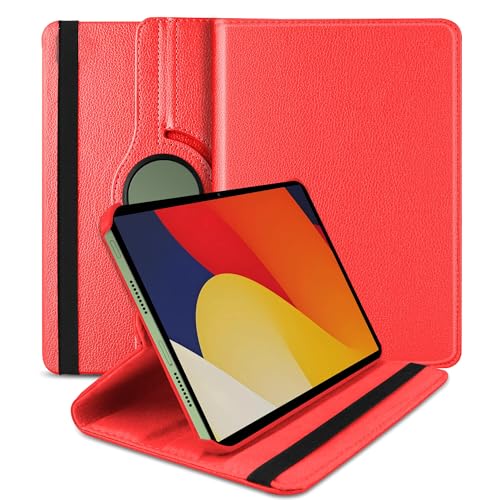 Image of TGK 360 Degree Rotating Flip Cover Case for Moto Pad 60 Pro 12.7 inch 2025 Release Tablet (Red)