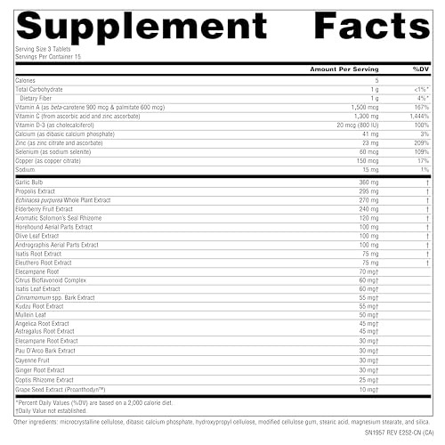 Source Naturals Wellness Formula Bio-Aligned Vitamins - Immune System Support Supplement & Immunity Booster* - 45 Tablets - Image 6
