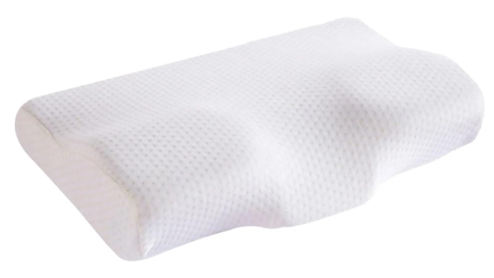 EVAWOIFN Latex Pillow Memory Foam Bed Orthopedic Pillow Neck Protection Slow Rebound Butterfly Shaped