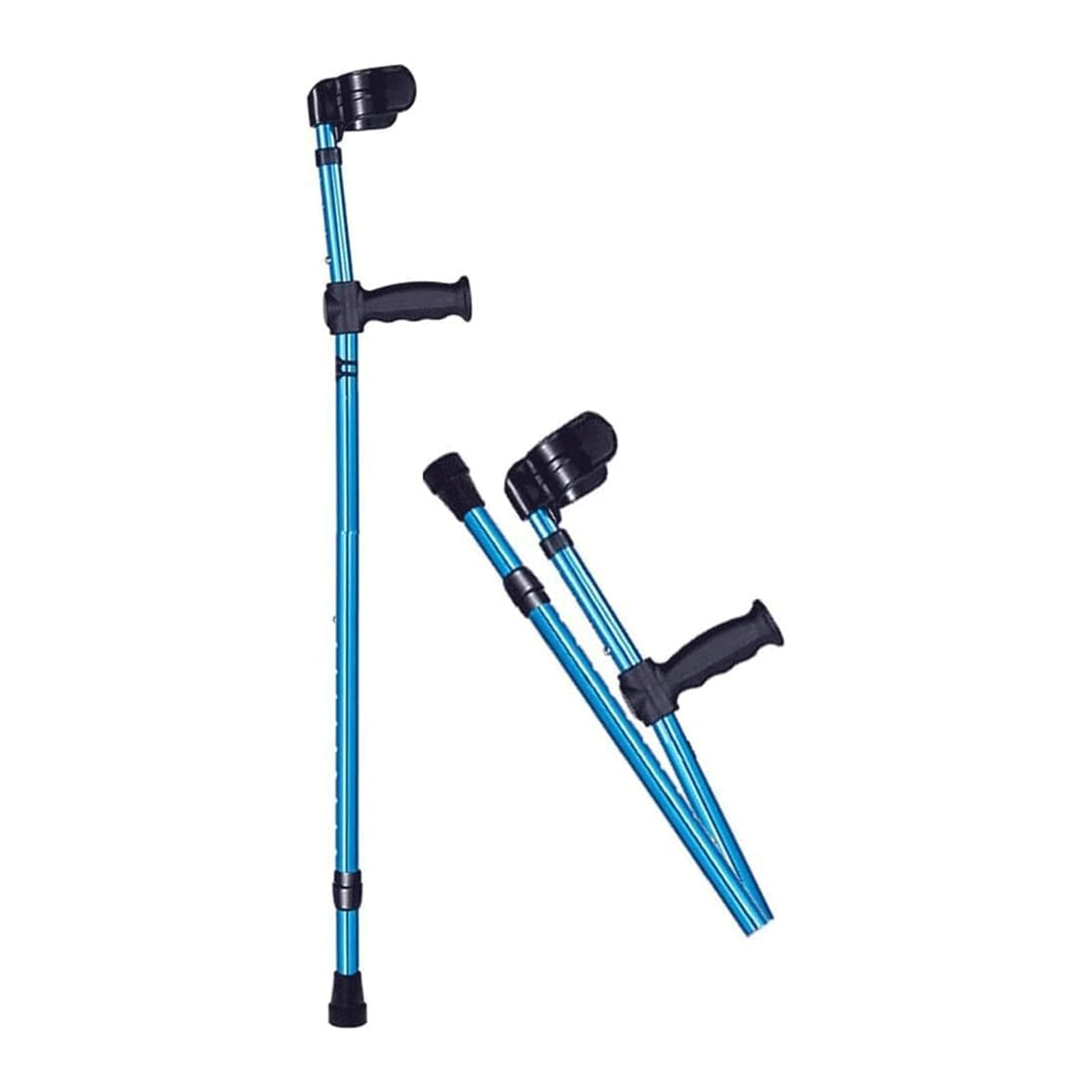 PAASHE Muletas Plegables, Bastones de Aluminio, Brazos ergonómicos deslizantes, Bastones para Caminar, bastón Ajustable en Altura