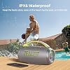Parlante Bluetooth portátil ZEALOT, 80W pico a prueba de agua, sonido potente, emparejamiento dual, XBass, 25H de reproducción, parlante para exteriores con asa para campamento, playa, fiesta, patio (Gris) 6